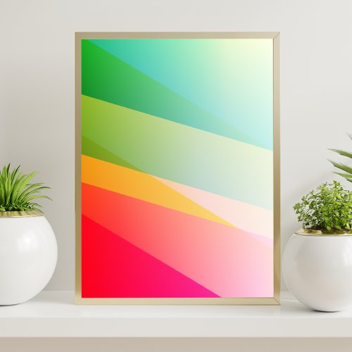 Abstract Modern Minimalist Colorful Poster