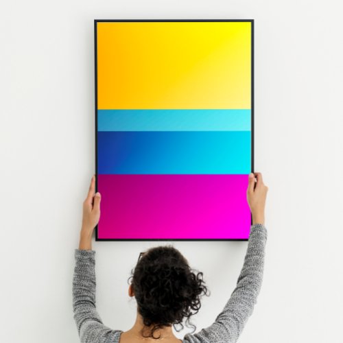 Abstract Modern Minimalist Colorful Poster