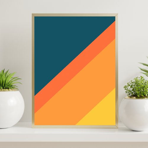 Abstract Modern Minimalist Colorful Poster
