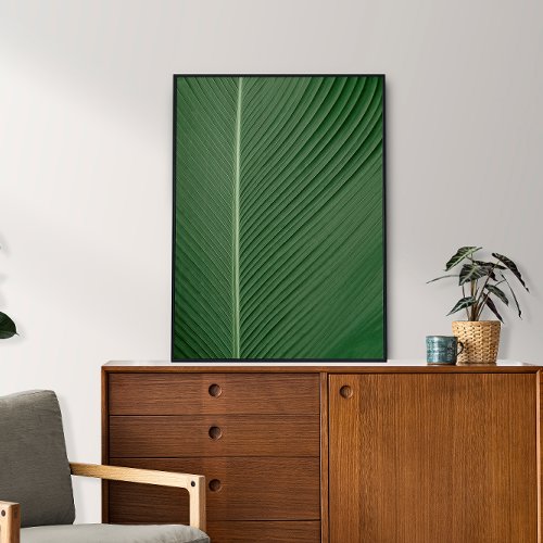 Abstract Modern Minimalist Green Poster