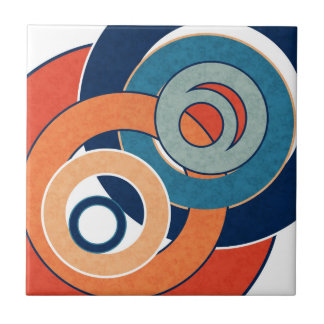 Abstract modern minimalistic art landscape geometr ceramic tile