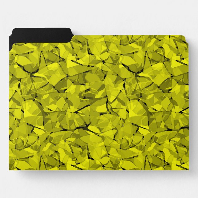 Abstract modern mosaic crystal tile pattern print file folder (Front Left)