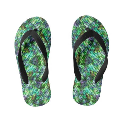 abstract modern mosaic for background throw pillow kids flip flops