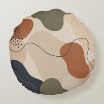 Abstract Modern Organic Shapes Pillow Gift Decor