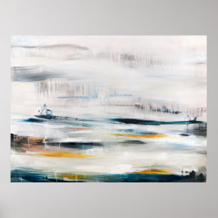 Abstract modern painting background. Contemporary Poster