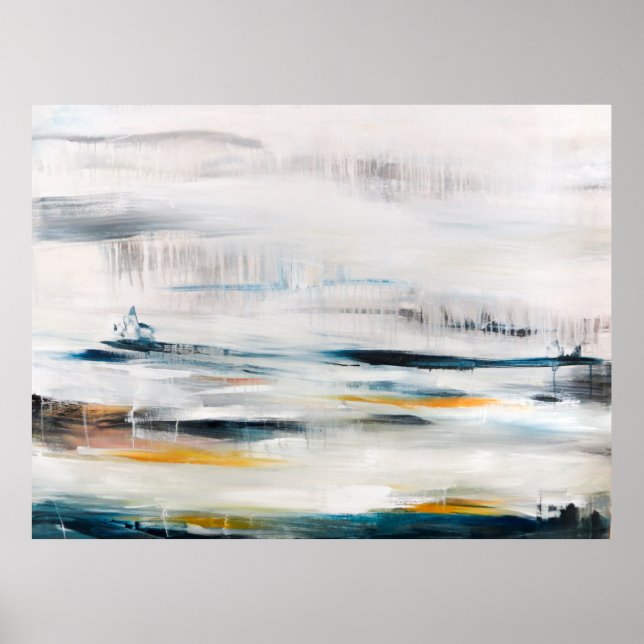 Abstract modern painting background. Contemporary  Poster (Front)