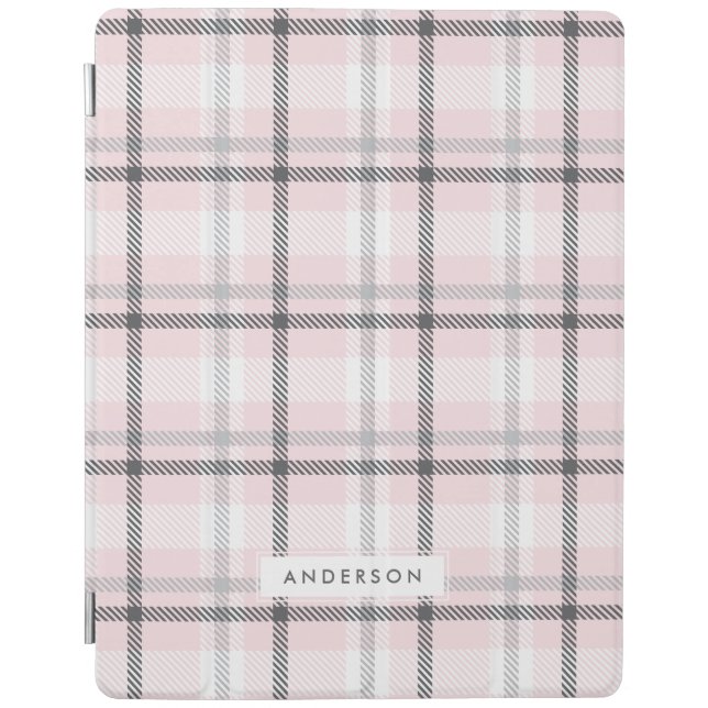 Abstract modern pastel rainbow gradient iPad smart cover (Front)