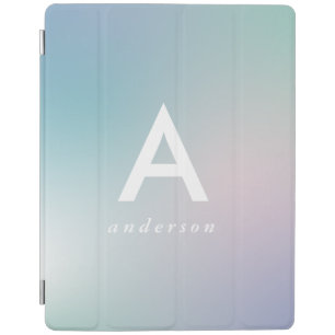 Abstract modern pastel rainbow gradient iPad smart cover
