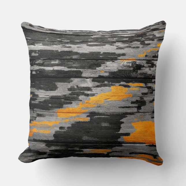 Abstract Modern Pastel Wood #4 Throw Pillow (Front)