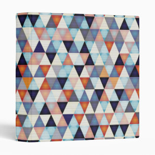 Abstract modern pattern 3 ring binder