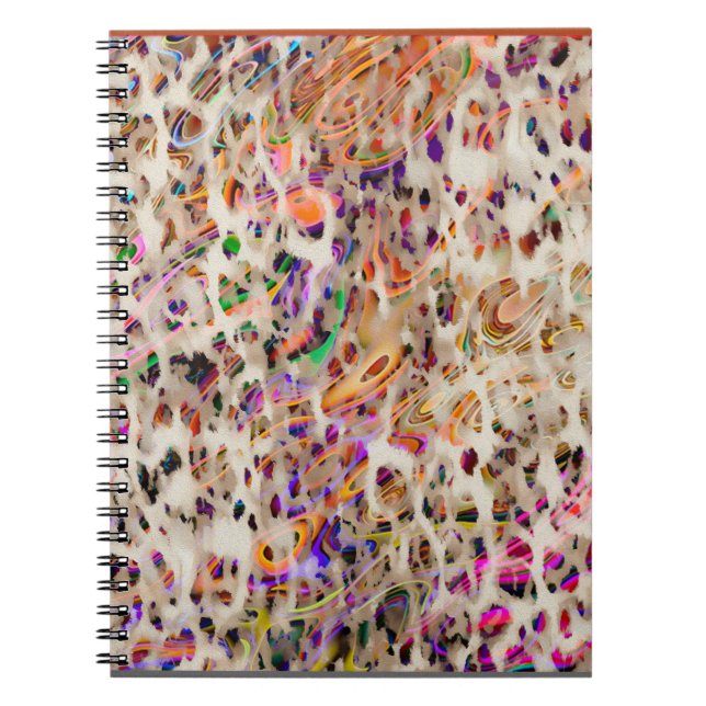 abstract modern pattern design with colorful effec notebook (Front)