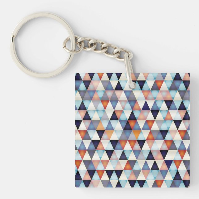 Abstract modern pattern keychain (Front)