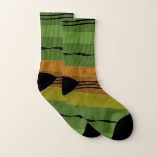 Abstract modern pattern socks