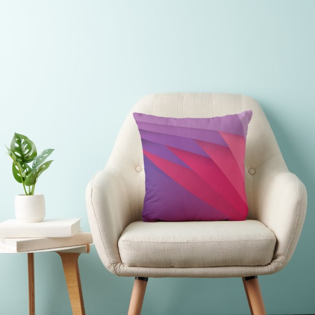 Abstract Modern Pattern Throw Pillow (Chair)