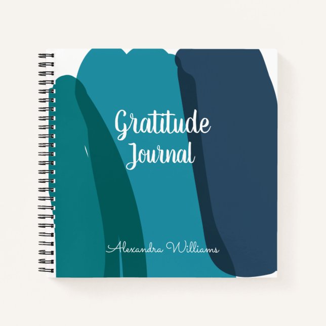 Abstract Modern Personalized Gratitude Journal (Front)