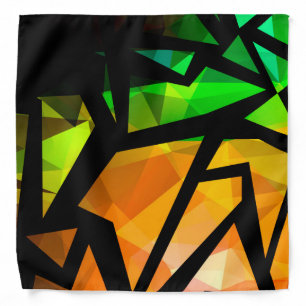 Abstract modern polygonal graffiti geometrical dar bandana