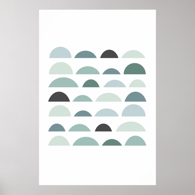 Abstract modern print. Gray wall art minimalist (Front)