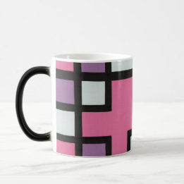 Abstract Modern Retro mapper #2 Mag Color Morph Mug