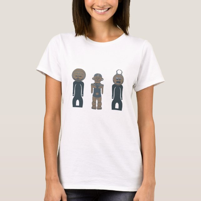 Abstract modern silhouette and face art T-Shirt (Front)