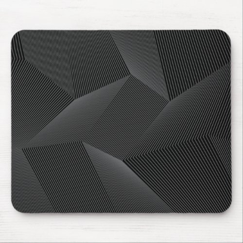 Abstract modern simple dynamic line pattern mouse pad