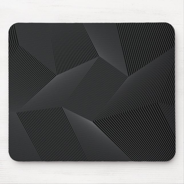 Abstract, modern, simple, dynamic line pattern mouse pad (Front)