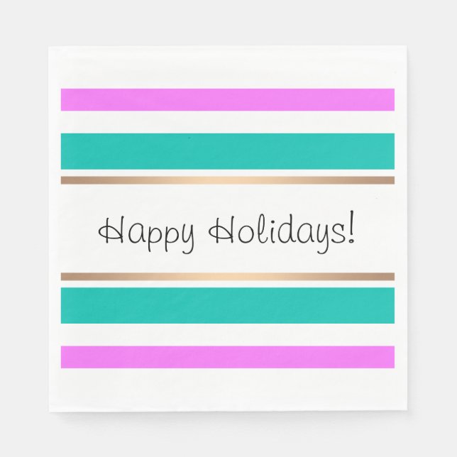 Abstract modern striped lined elegant fun cute per napkins (Front)