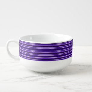 Abstract Modern Stripes Trendy Geometric Pattern Soup Mug