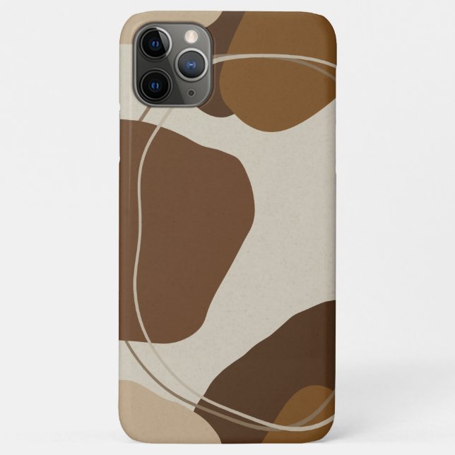 Abstract Modern Terracotta Shapes Case-Mate iPhone Case (Back)