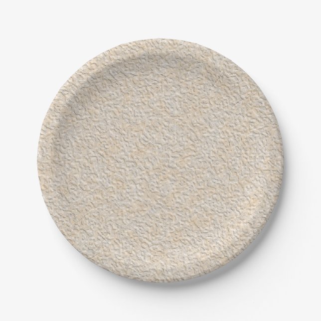 Abstract modern textured stone paper effect plates (Front)