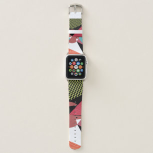 Abstract modern triangles background pattern illus apple watch band