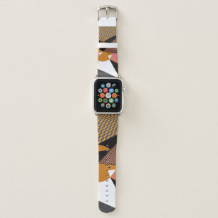 Abstract modern triangles background pattern illus apple watch band