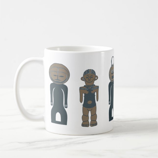 Abstract modern tribal art coffee mug (Left)