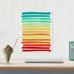 Abstract Modern Tropical Summer Colors Brushstroke Poster<br><div class="desc">This modern art poster features abstract brush strokes in tropical colors - turquoise blue, lime green, yellow, orange, red. Decorate your home, beach house, dorm room or nursery with this vibrant and cool summer design. • You can customize it - resize/rotate image, add text and more :) • • •...</div>