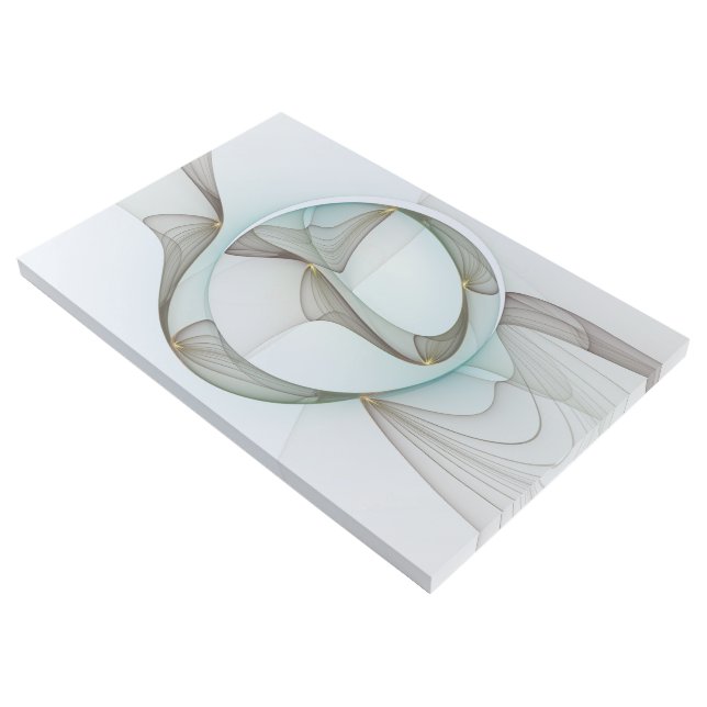 Abstract Modern Turquoise Brown Gold Elegance Gallery Wrap (3/4)