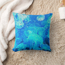 Abstract, modern, turquoise mosaic pattern