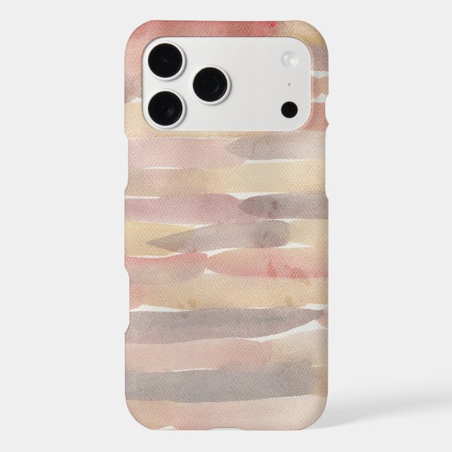 Abstract Modern Watercolor Neutral  iPhone Case (Back)