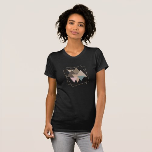 Abstract modernism geometric shapes T_Shirt