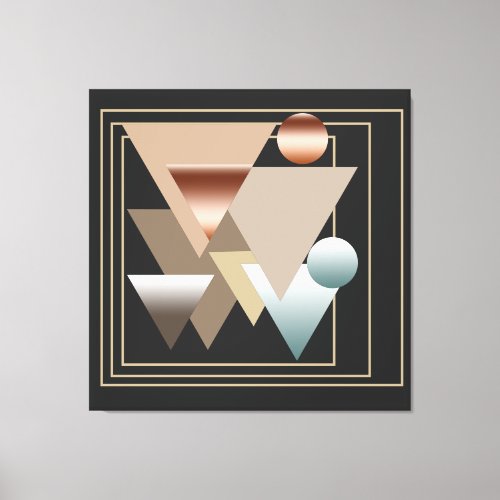 abstract modernist geometric pattern canvas print