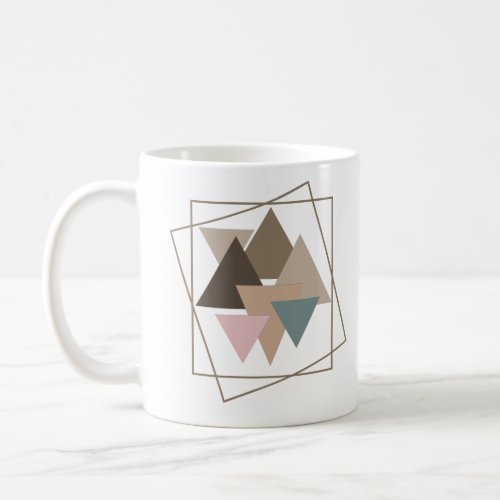 abstract modernist geometric pattern coffee mug