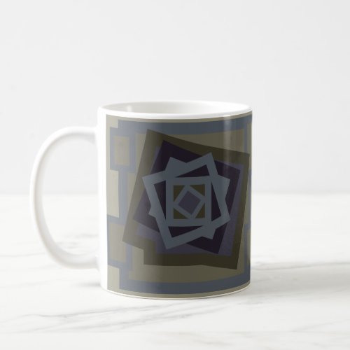 abstract modernist  geometric pattern coffee mug
