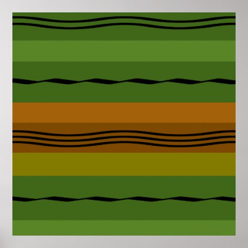 abstract modernist geometric pattern poster