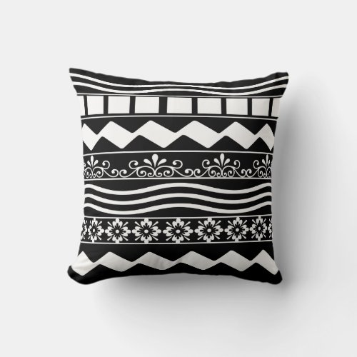 abstract modernist  geometric pattern throw pillow