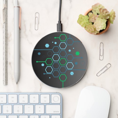 Abstract Molecule Medical Background Wireless Charger