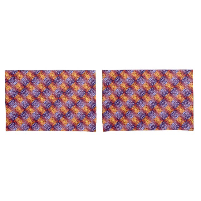Abstract Molten Flames Pillow Case (Front-Set)
