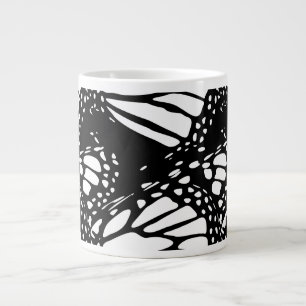 Abstract Monarch Butterfly Design Large Coffee Mug