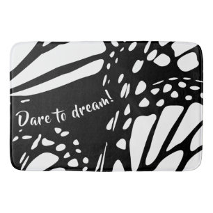 Abstract Monarch Butterfly Wing - Dare To Dream! Bath Mat
