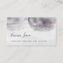 Abstract Monochrome Gray Watercolor | Rose Gold Business Card
