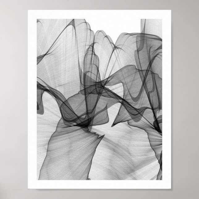 Abstract Monochrome Poster | 8x10 (Front)