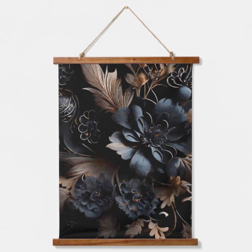 Abstract Moody florals Hanging Tapestry