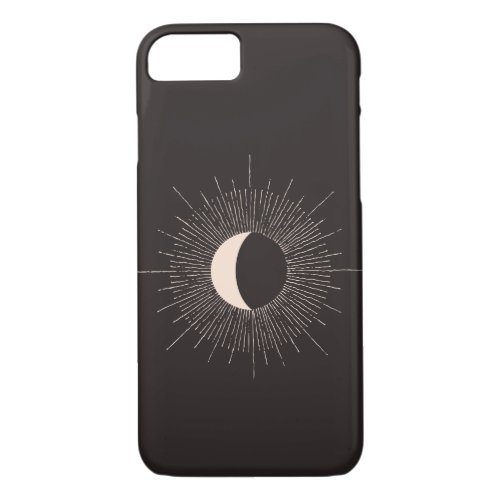 Abstract Moon Burst Eclipse iPhone 87 Case